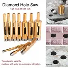 Сверло с золотым и алмазным покрытием, сверло для сверления отверстий, пилы, стекла, мрамора, стекла, сверло для сверления отверстий 681012141618202225 мм, 1 шт.