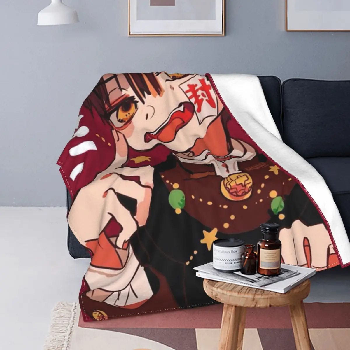 

Jibaku Shounen Hanako Kun бархатное одеяло осень/зима аниме милый Yugi Amane плед одеяло для дивана наружное покрывало