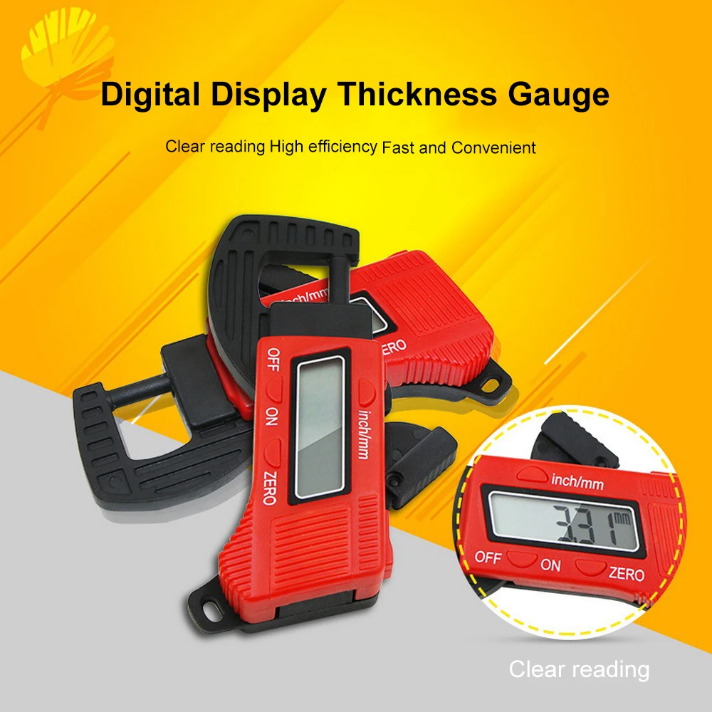 

Digital Thickness Gauge 0.01mm Mini Dial Thickness Gauges Meter Carbon Fiber Composite Meter Width Measurement Tools