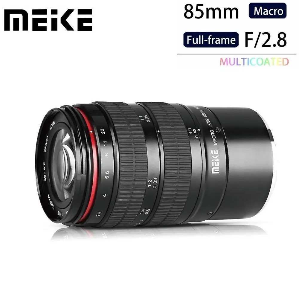 

Meike 85mm f2.8 Full Frame 1.5:1 Macro Lens for Sony e mount A6000 A6500 A5000 A6300 A5300 ,Nex3/3n/5/5t/5r/6 Cameras