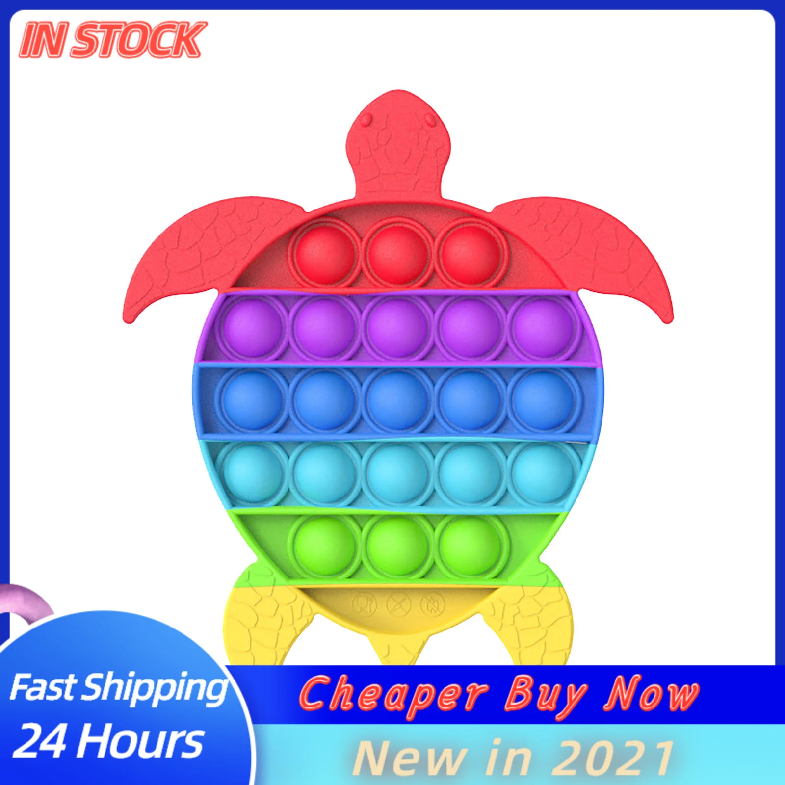 

Sea Turtle Push Fidget Toy bubble Fidget Toy Stress Relief Toys For Adult Kids Cheap Sensory Relieves Stress Anxiety For Kid