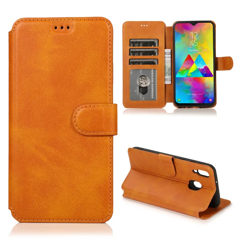 Leather Case For Samsung A50 A10 A20 E A30 A40 A70 S Vintage Flip Wallet Cover Galaxy A01 A11 A21 A31 A41 A51 A71 A90 5G | Мобильные