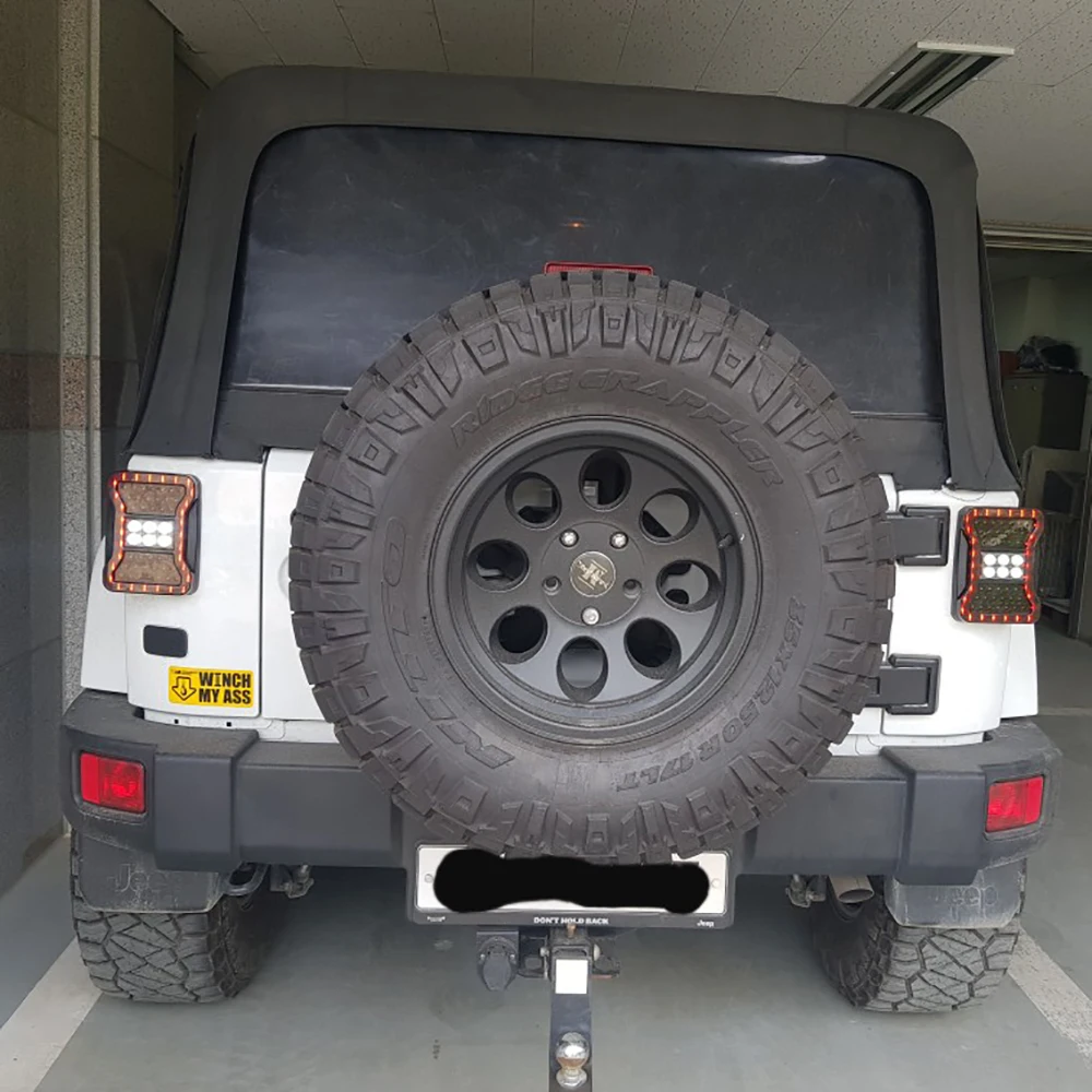 Автомобильный светильник в сборе, светодиодный задний фонарь для Jeep Wrangler JK 2007-, задние лампы, тормозной задний светильник, дневные ходовые огни