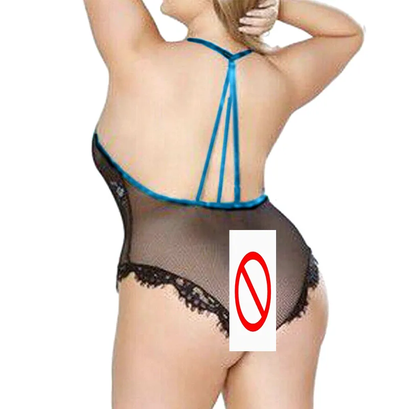 

Women Backless Sexy Lace Lingerie Bodysuit Babydoll Underwear Erotic Nightwear