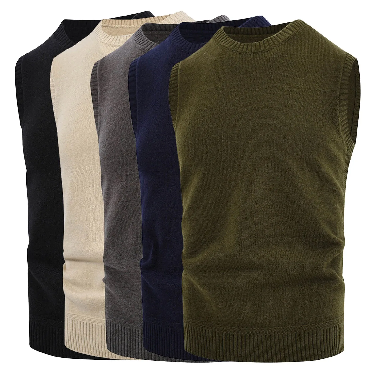 

Мужские осенне-зимние майки 2021, повседневный жилет без рукавов с круглым вырезом, Мужская одежда, мужской спортивный жилет для бодибилдинга