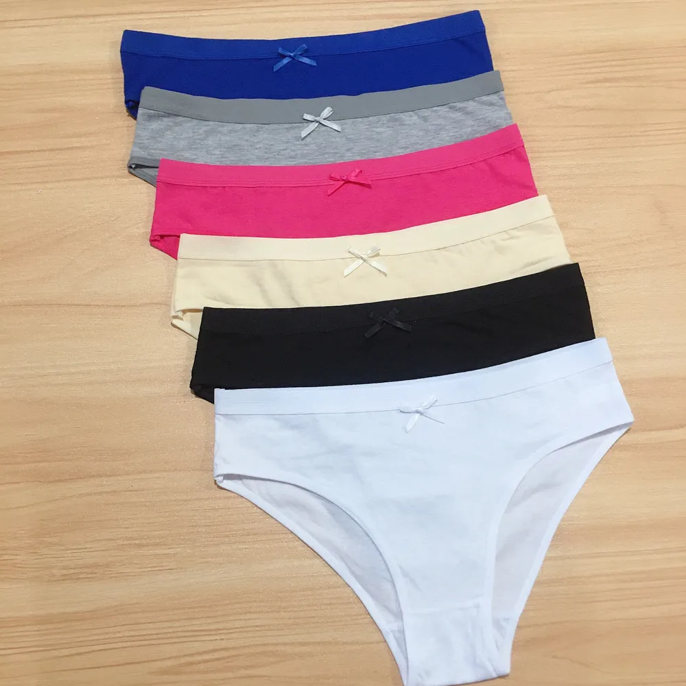 

European Size Ladies Cotton Panties Plus Size M XXL Culottes Sexy Underwear Women Briefs Solid Soft Underpants Female Lingerie