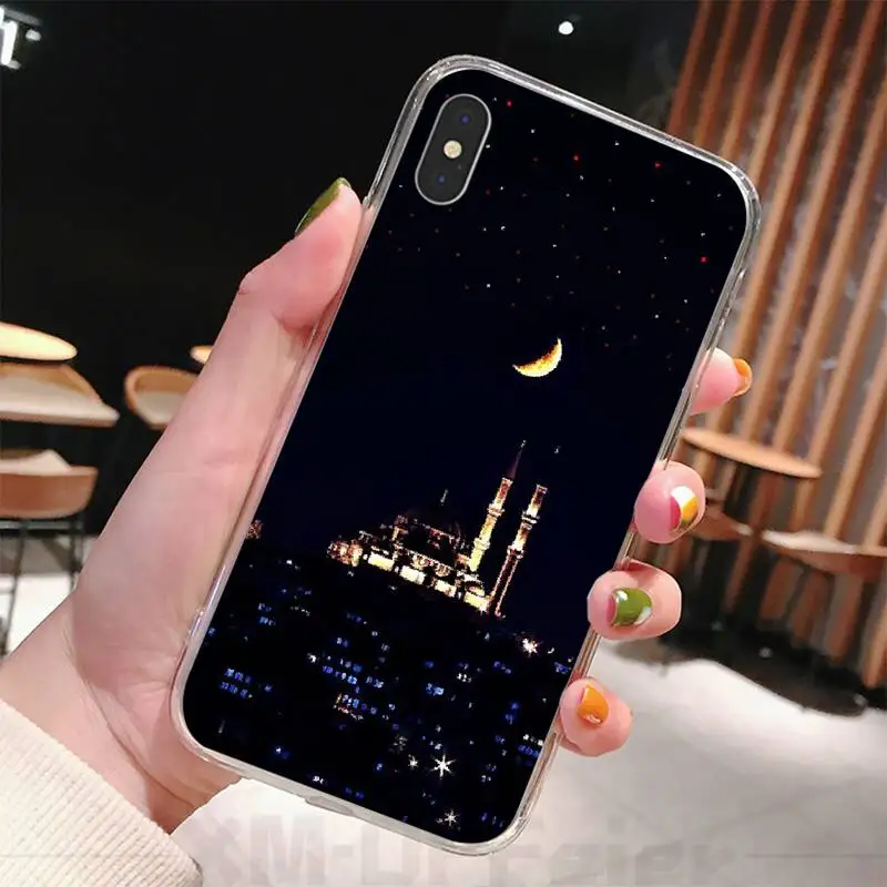 Viviana Moon starry sky buildings Soft Phone Case For iphone 6 6s plus 7 8 X XS XR MAX 11 pro Pro Max Cover | Мобильные телефоны и