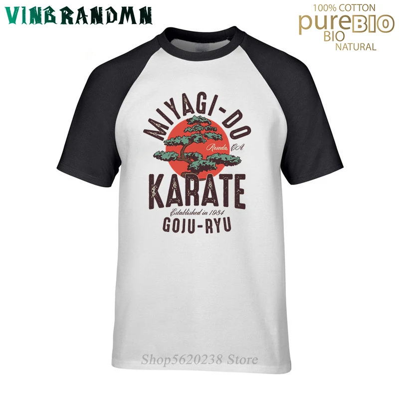 Футболка мужская Винтажная с принтом кобры Кай топ японским мигаги до карате