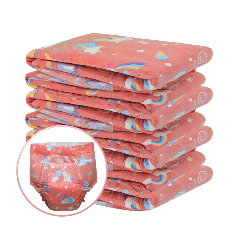 Памперс взрослые пеленки младенца Lover с милым рисунком и эластичной резинкой на