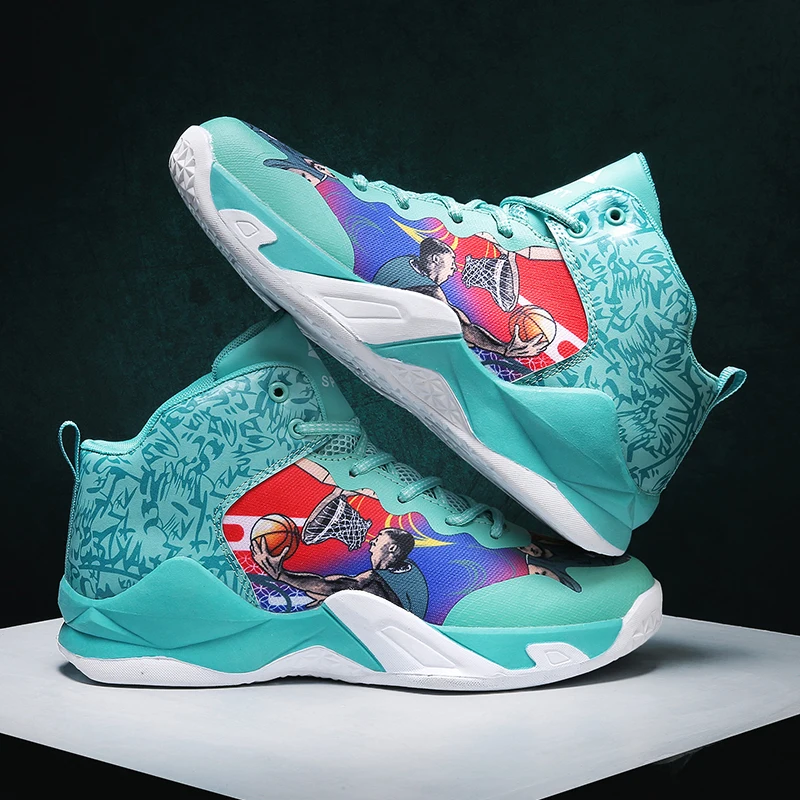 

New High Quality Shoes Basketball Shoes Absorption Non-slip Men's Basketball Shoes Comfortable Male Student New Sneakers Couple