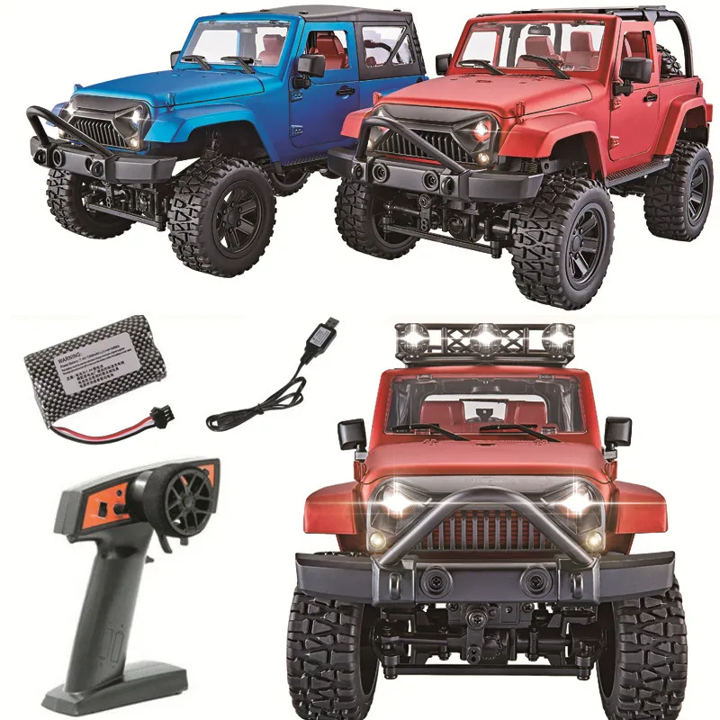 

RBRC F1/F2/F1S 1/14 4WD RC Car 2.4G Radio Control Truck Car RTR Crawler Off-Road Buggy for Jeep Vehicle Model with LED Light