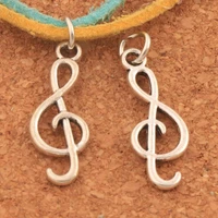 treble g clef musical note charms pendants 25 5x9 3mm 200pcs zinc alloy jewelry diy t1630