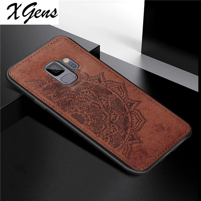 Чехол для Samsung Galaxy S9 Жесткий телефона Shcokproof мягкий чехол из ТПУ с тканевой