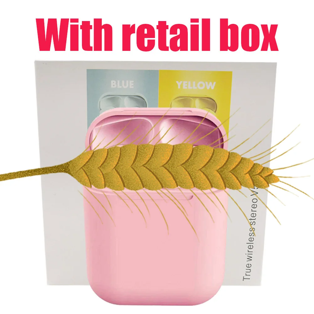 i12 D pink box Оригинальные Macaron 12 tws наушники Bluetooth 5,0 беспроводные наушники Tounch pop up Спортивная гарнитура наушник для дропшиппинг - Цвет: i12 D pink box