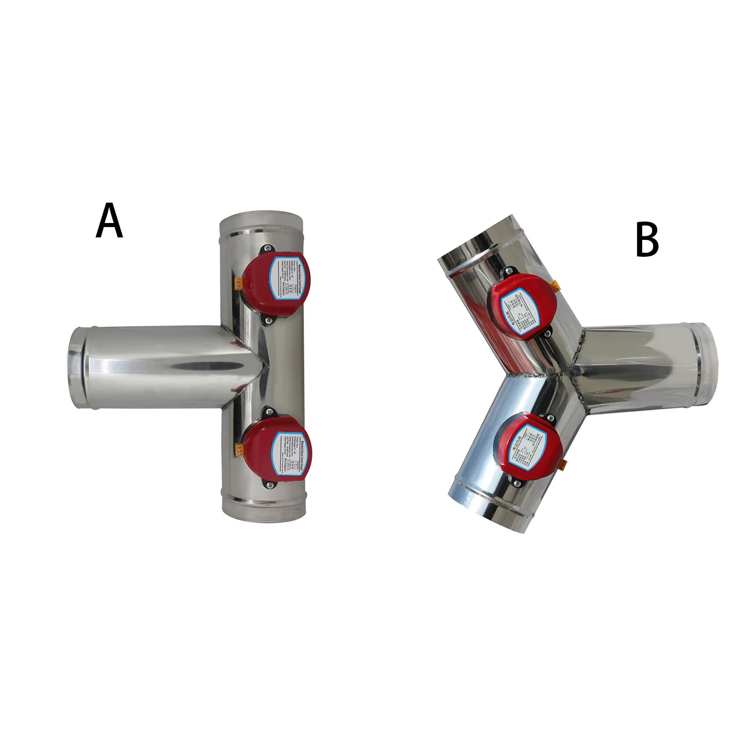 Y-образный клапан из нержавеющей стали с электроприводом для вентиляции 220 В