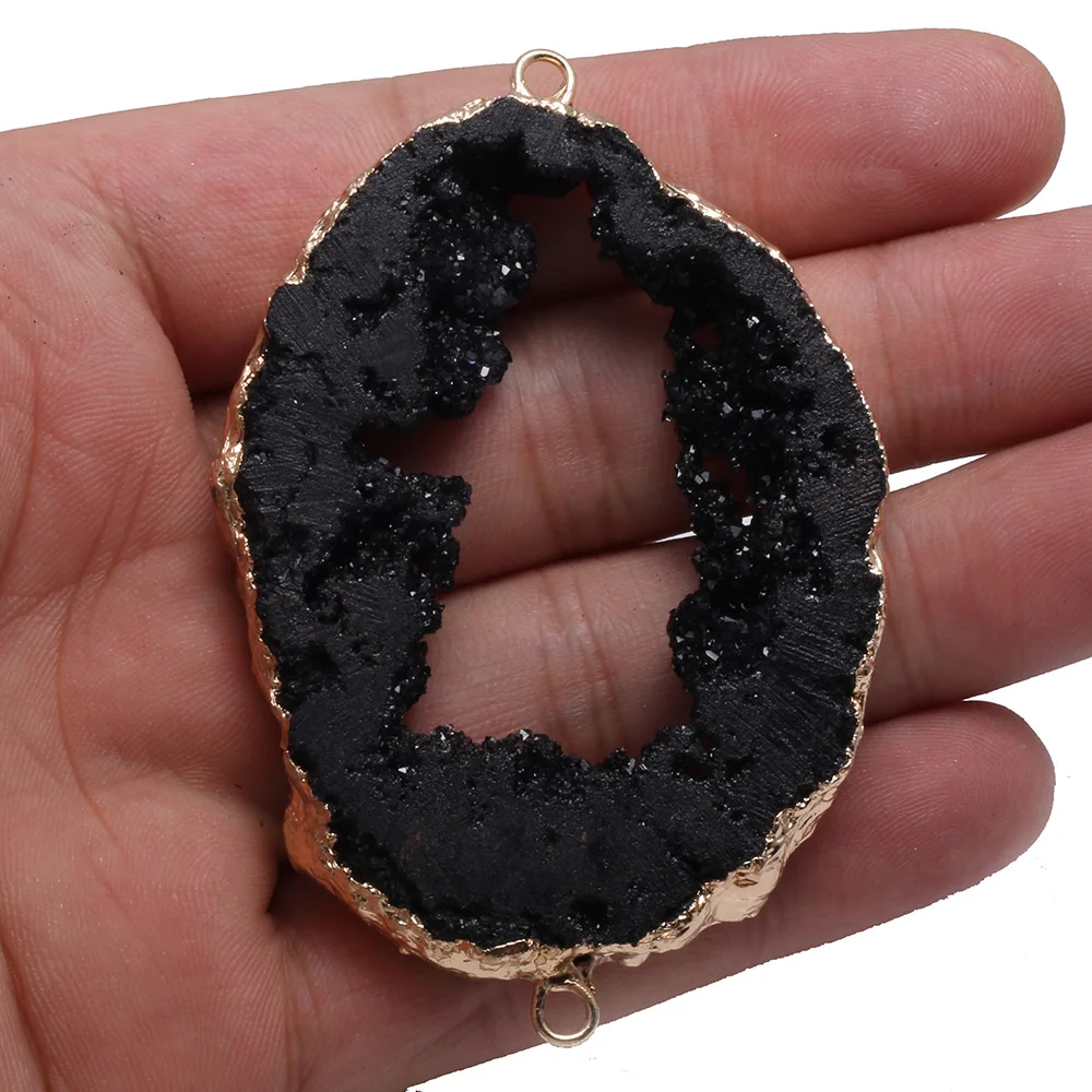 

2021 Best Selling Natural Stone Connector Irregular Shape Agate Exquisite Fashion Connector Jewelry Making Necklace Bracelet