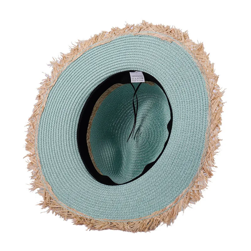 

Fashion and Leisure Contrast Temperament Summer Casual Sun Hats for Women Fashion Letter M Jazz Straw for Beach Straw Hat