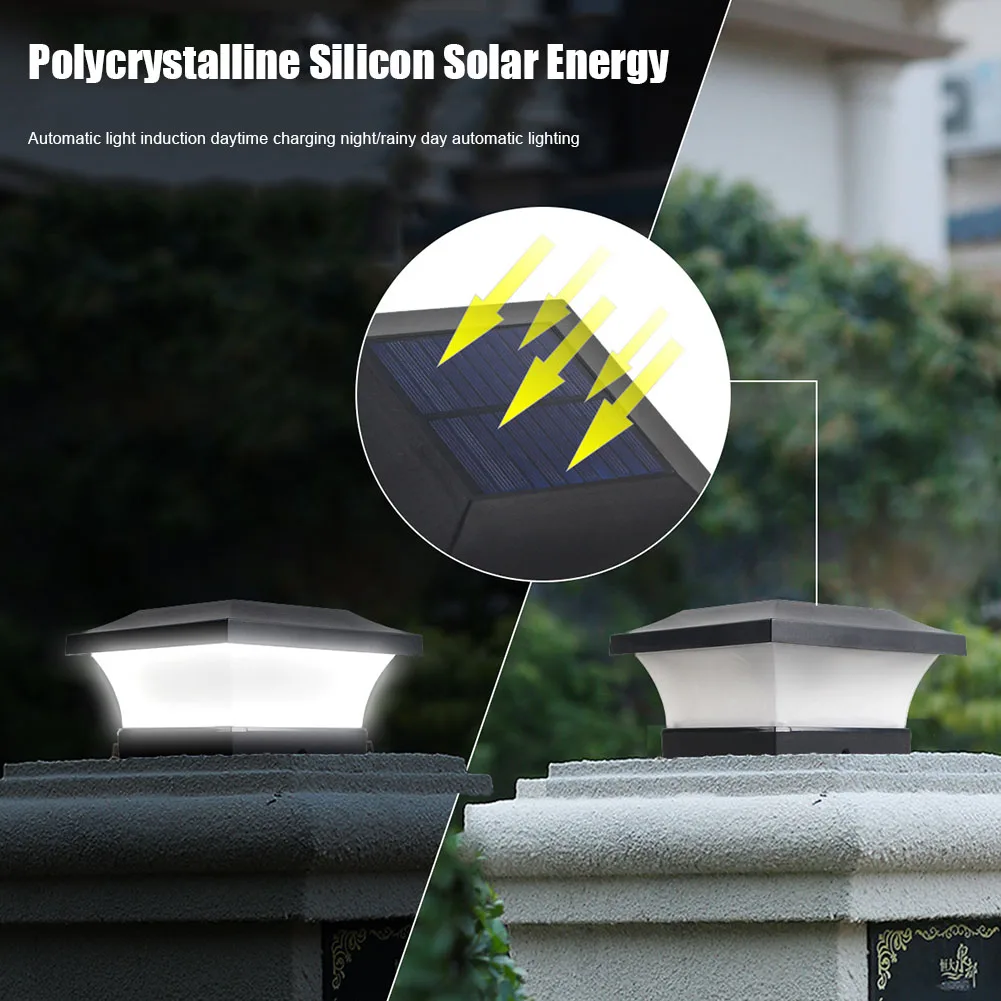 Новый Солнечный водонепроницаемый светодиодный освещение Крышки столба