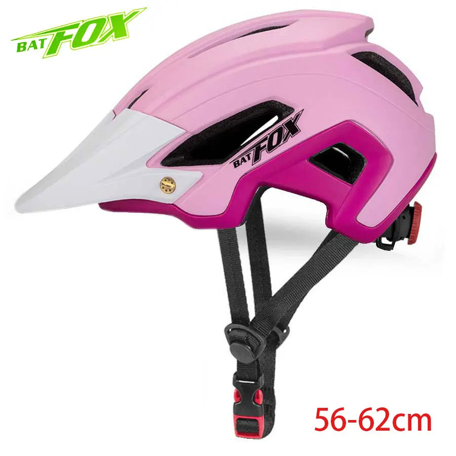 BATFOX велосипедный шлем Bicycke MTB велосипедные шлемы оранжевые мужские горные защитные шлемы для езды на велосипеде Fietshelm женские сверхлегкие спортивные шлемы для активного отдыха - Цвет: 692-Pink-White