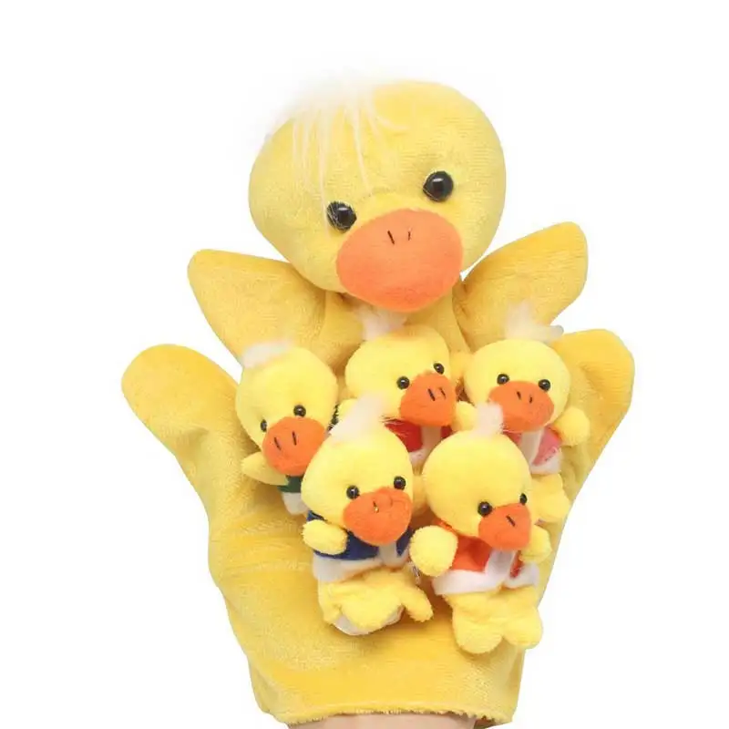 

Cute Five Little Ducks Animals Hand Finger Puppets Story Telling Nursery Fairy Tale Kids Birthday Christmas Gift EIG88