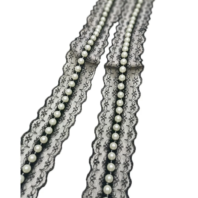 1 м Последние бисером кружева ткани 7 см гипюр отделка тюль ленты фурнитура для