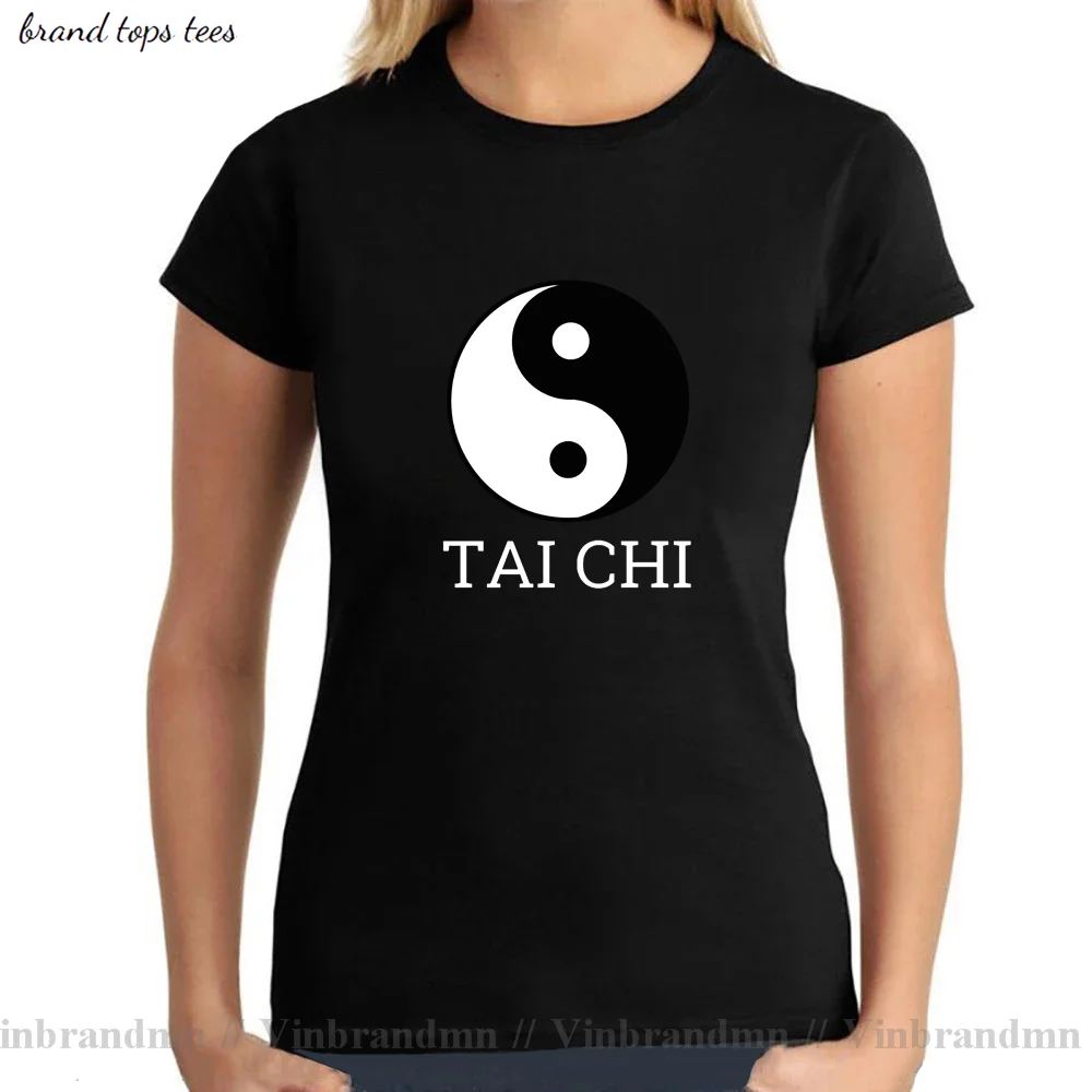 

Kung Fu Master Karate T-Shirt Chinese Character Tai Chi Print Yin And Yang T Shirts New Taiji China Style Women Casual Tops Tees