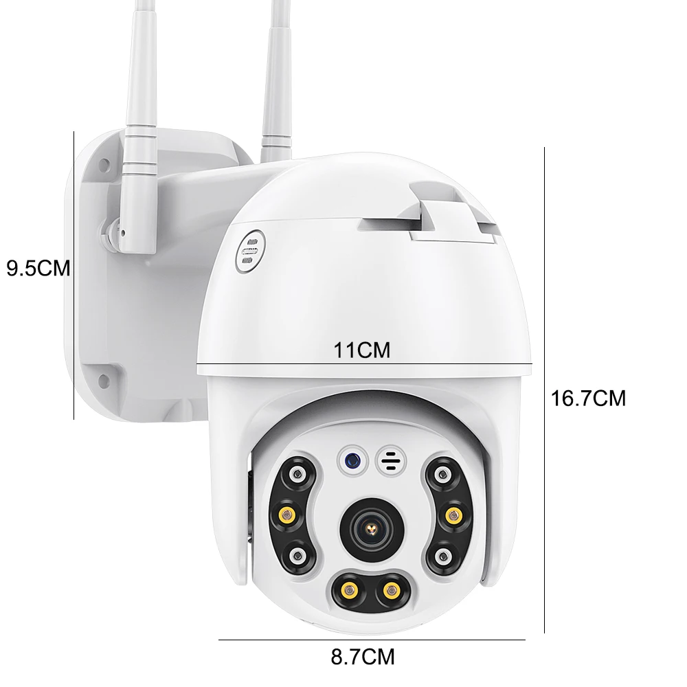 3MP супер мини панорамирование/наклон Wifi камера беспроводная ONVIF IP AI человек
