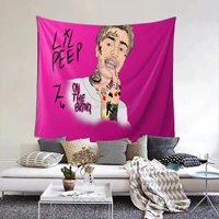 lils peeps 25 tapestry hip hop singer tapestry wall bedspread aesthetic hanging blanket for bedroom dorm