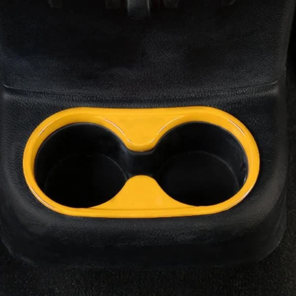 

(Yellow 18PCs) Car Decoration Steering Wheel & Center Console Air Outlet Trim for Jeep Wrangler JK JKU 2011-18