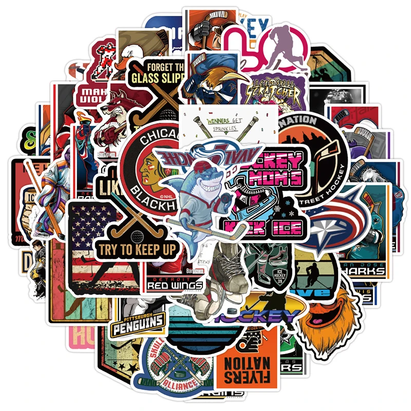 10/30/50 шт. водонепроницаемые Стикеры для хоккея | Игрушки и хобби