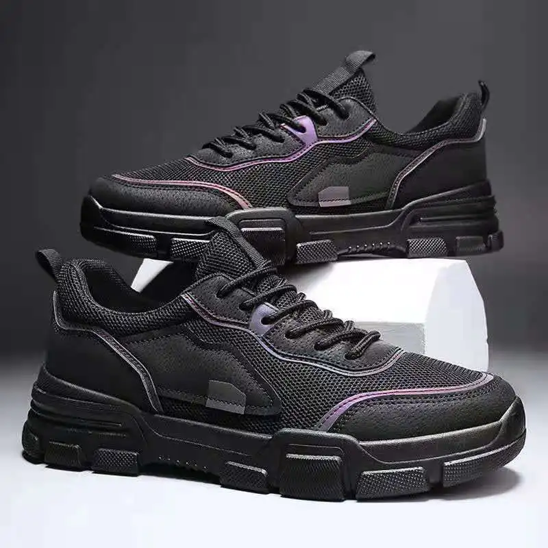 

Trend Mens Sports Shoes Men's Breathable Casual Shoes Light Lace-up Sneakers Low-top Non-slip Running Shoes Men Vulcanize Shoes