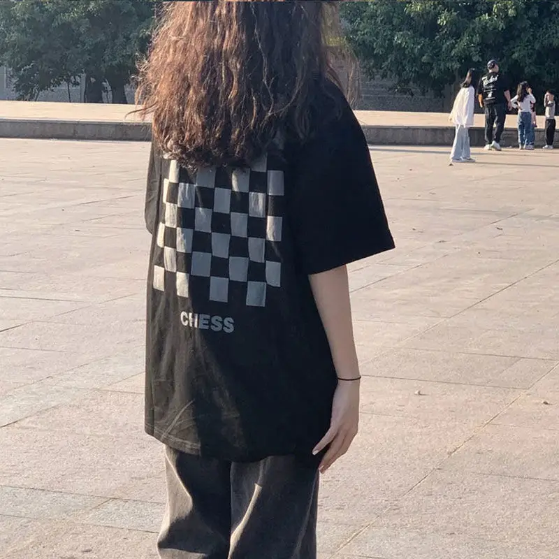 

Super Fire Trend Short Sleeve T-shirt Women's 2021 New Summer Dress Loose Korean Wind Harajuku Half Sleeve Jacket