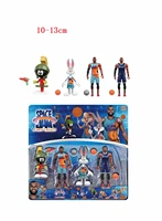 6pcsset movie space jam 2 a new legacy series cartoon action figure lebron james bugs bunny toy model for kids christmas gift