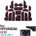 Противоскользящий резиновый коврик для чашки, для Hyundai ix35 LM Tucson ix 2010  2015 2012 2013 2014, аксессуары, коврик для телефона