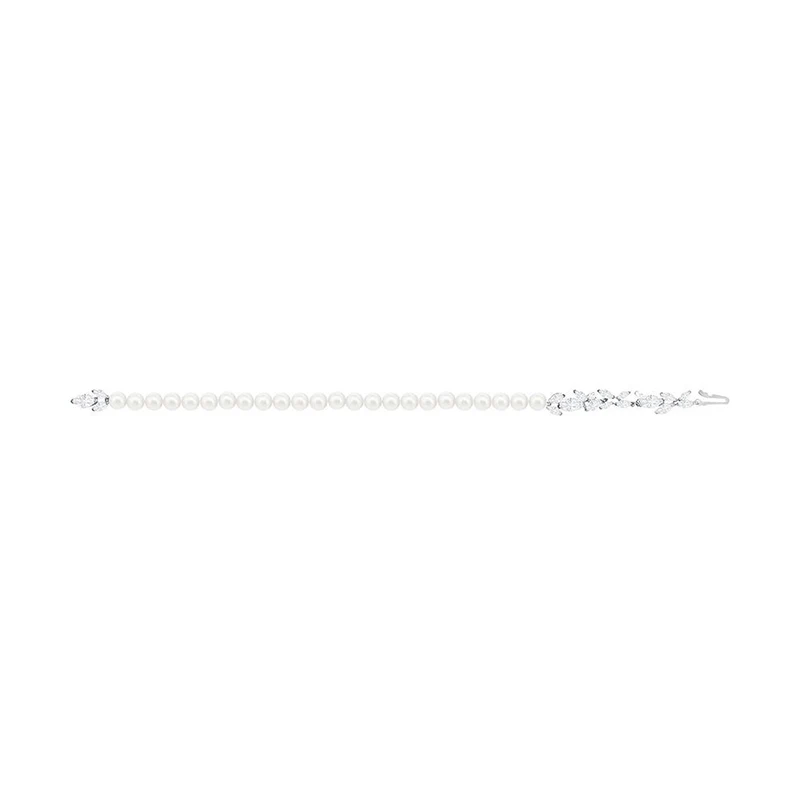 

2020 Fashion Accessories SWA New Louison Clear Crystal & Pearl Bracelet Lady Classic Fashion Elegant Romantic Gift Engagement