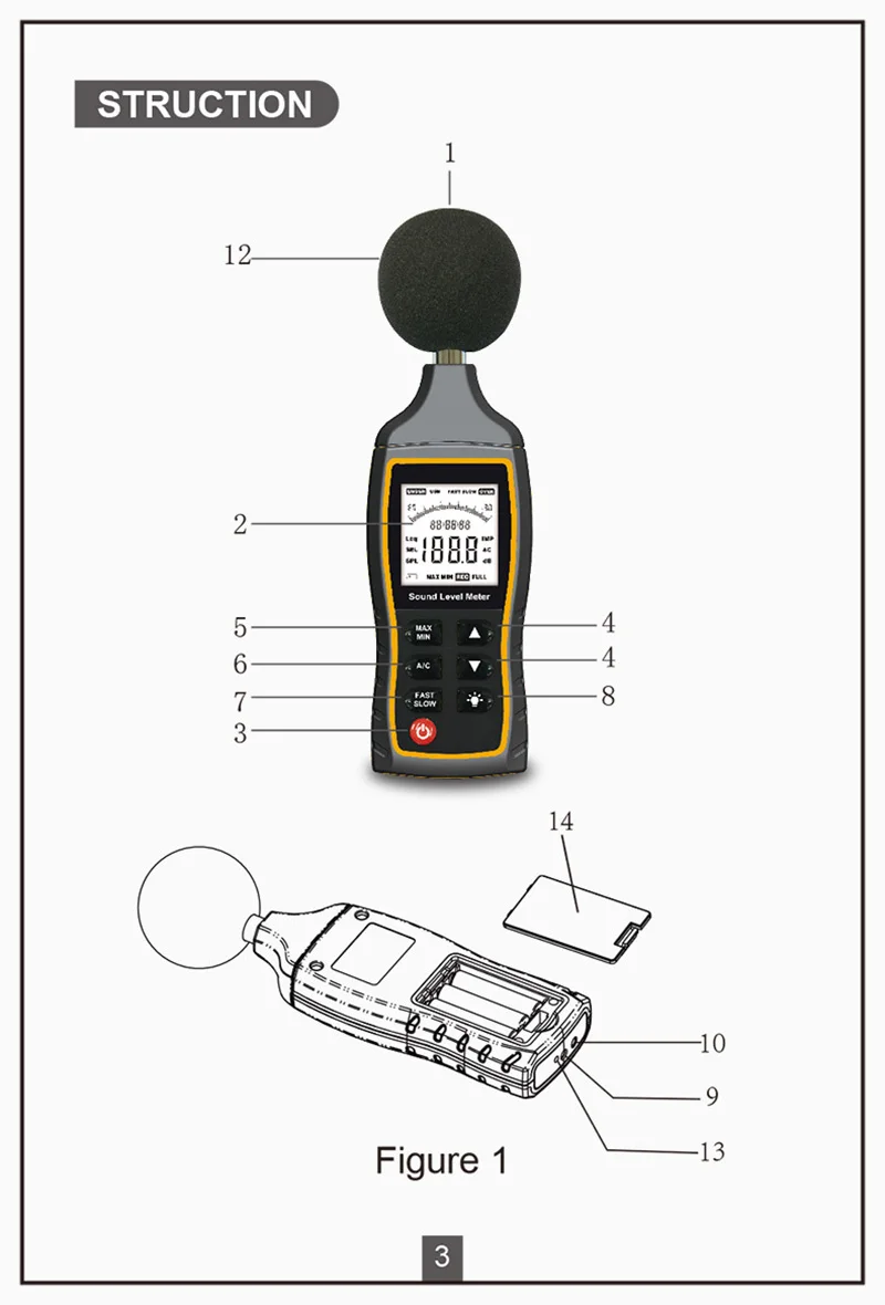 SW-524 USB цифровой измеритель уровня звука портативный измеритель шума 6 мм умный датчик ручной децибел метр для анализа данных компьютера