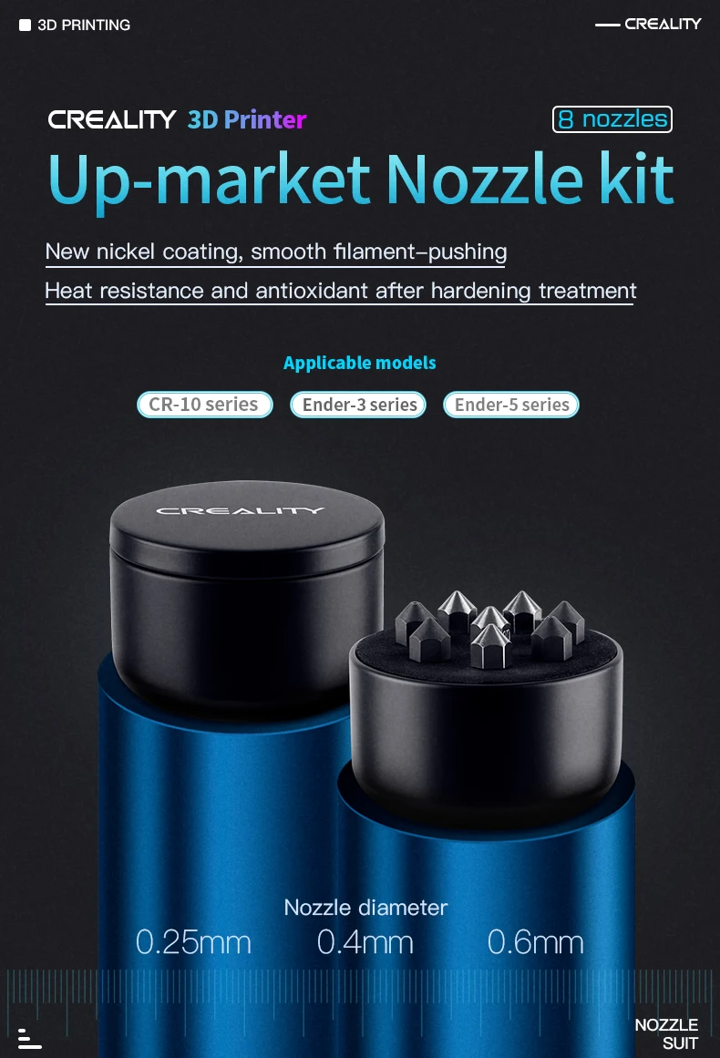 CREALITY 3D печать Медь плиточно-трескается и не отвердевает Сталь вверх-рынка