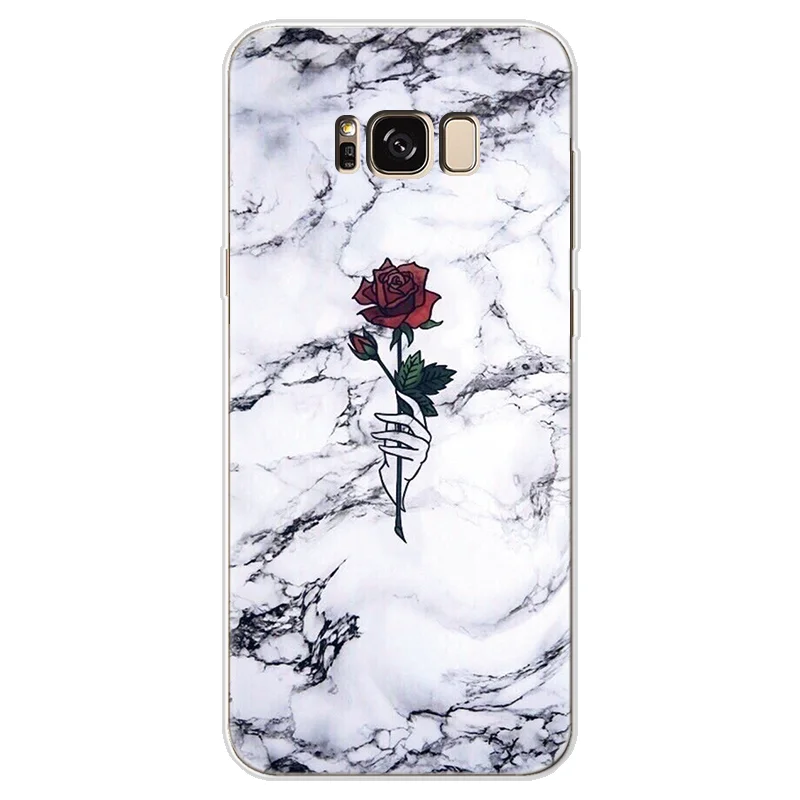 Мрамор чехол для samsung Galaxy J3 J5 J7 Prime S7 S8 S9 S10 плюс A5 A6 A7 A8 A9 Note 8 9 A50 A40 A70 M20 TPU Защитный чехол - Цвет: dls1rose