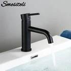 Смесители для раковины Smesiteli, промоакция, кран для ванной, Круглый матовый, черный, золотой, розовый кран для раковины