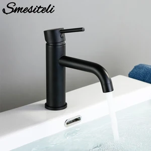 Смесители для раковины Smesiteli, промоакция, кран для ванной, Круглый матовый, черный, золотой, розовый кран для раковины