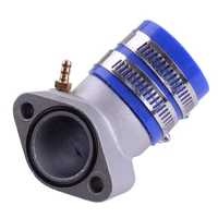 blue carburetor intake manifold boot pipe adapter fit for gy6 150cc 250cc moped scooter atv go kart racing