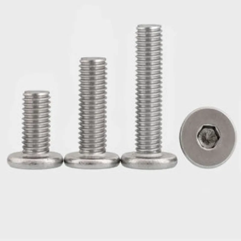 

1000pcs m2.5x3/4/5/6/8/10 Stainless steel Ultra thin short head cap model auto diy screw