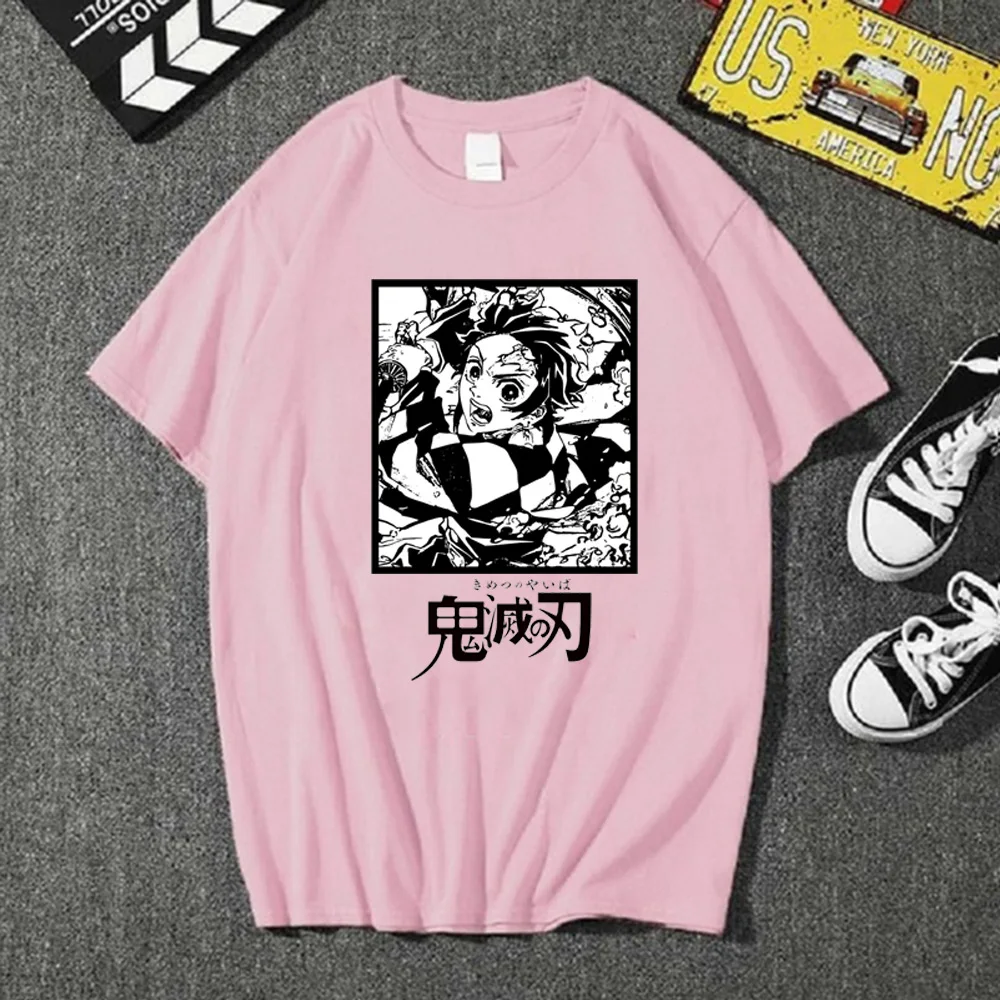 

Demon Slayer Hot Anime T-shirt Fashion Harajuku Streetwear Short Sleeve Casual