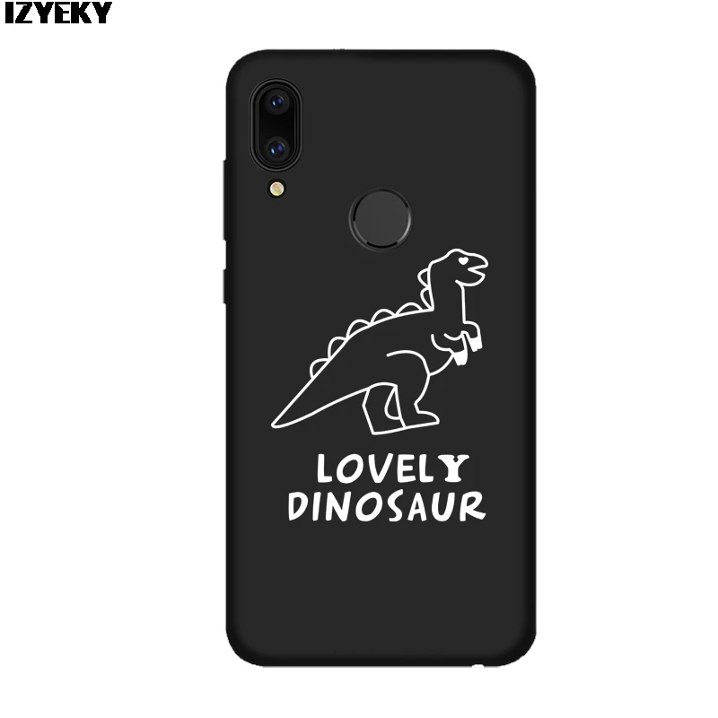 Силиконовый чехол с перьями для huawei P20 P30 Mate 20 lite динозавром Honor 10 9 8 Lite 7A Pro 7x 8X P Smart