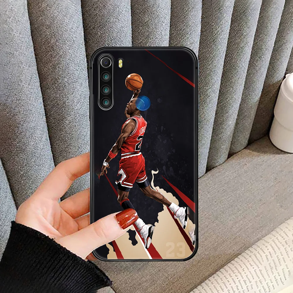 

Basketball stars Jordan 23 Phone Case cover For XIAOMI Redmi Note 3 4 4X 5 6 7 8 9 Pro T S max black waterproof painting cover