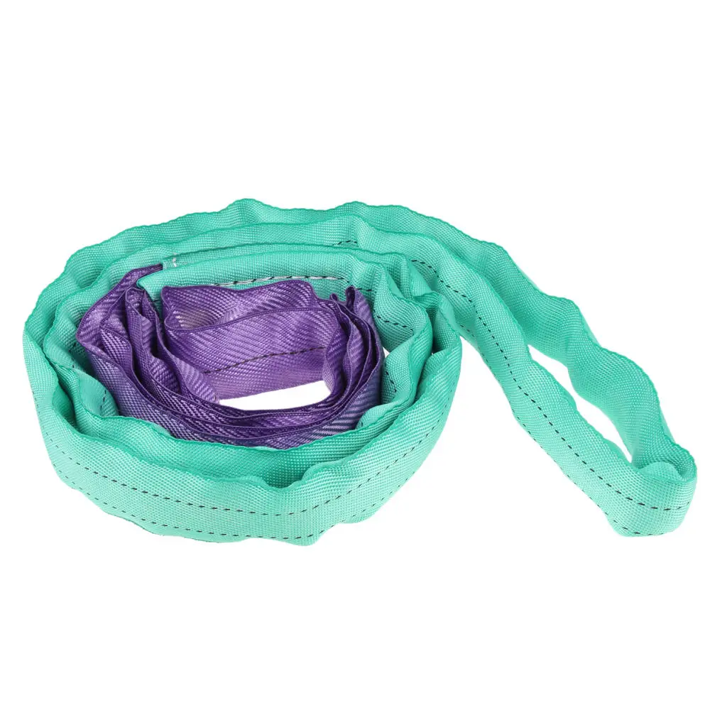 

3 meter/10ft Polyester Lifting Slings, Eye & Eye, Heavy Duty, 2,200 lbs