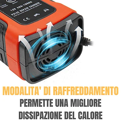 CARICABATTERIA MANTENITORE DI CARICA BATTERIA AUTO MOTO CAVI 12 5A ЖК дисплей|Бейсболки| |