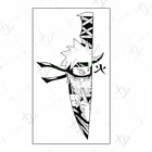 Водостойкая Временная тату-наклейка мультяшная аниме нож для мальчика Старая школа тату флэш-тату искусственная татуировка для мужчин женщин детей