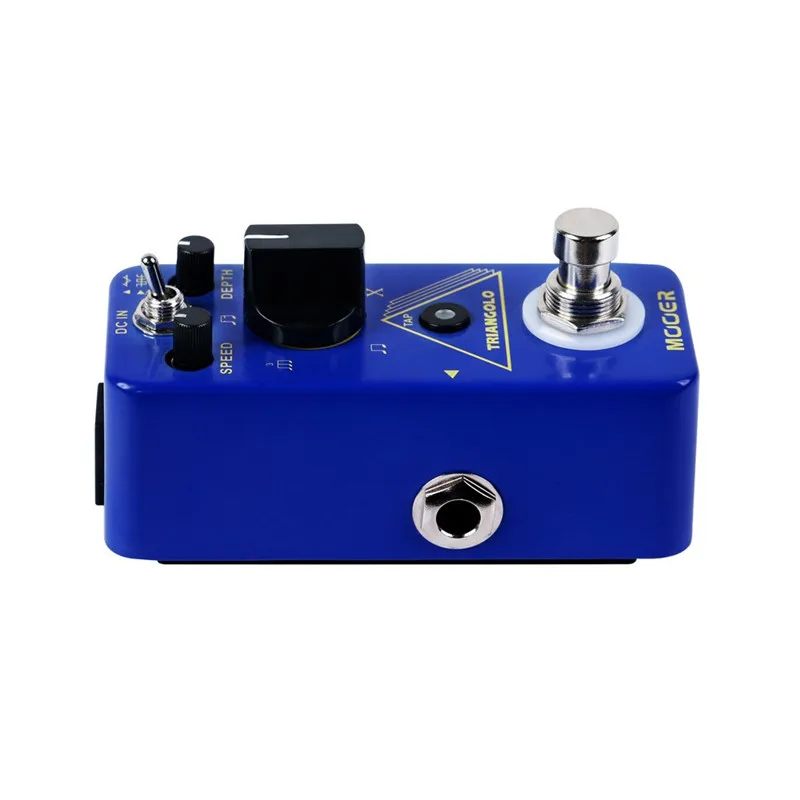 

MOOER Triangolo Digital Tremolo Pedal 3 selectable wave forms Tap tempo functionality Blue