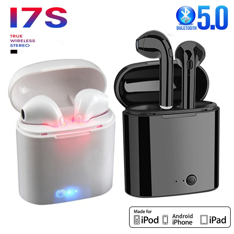 Bluetooth наушники i7S/i9s/i11TWS беспроводные V5.0 Hifi спортивные водонепроницаемые